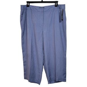 Norton McNaughton Striped Cropped Pants (Size 20W)